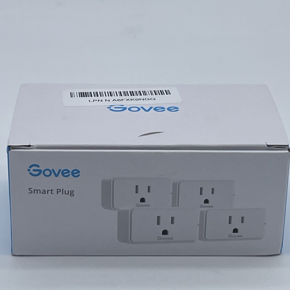Govee Smart Plug 15A - WiFi Bluetooth Outlet H5080 4-pack