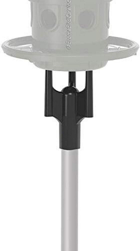 Pole Adaptor for Pole Mounting a Squirrel Buster plus Bird Feeder, Black (FEEDER