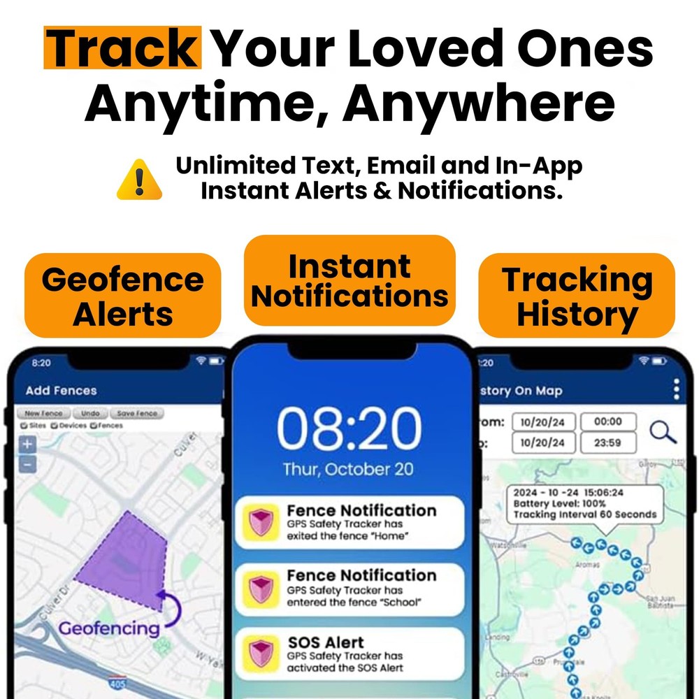 SecuLife GPS Tracker for Elderly with Fall Detection – Medical Alert System for