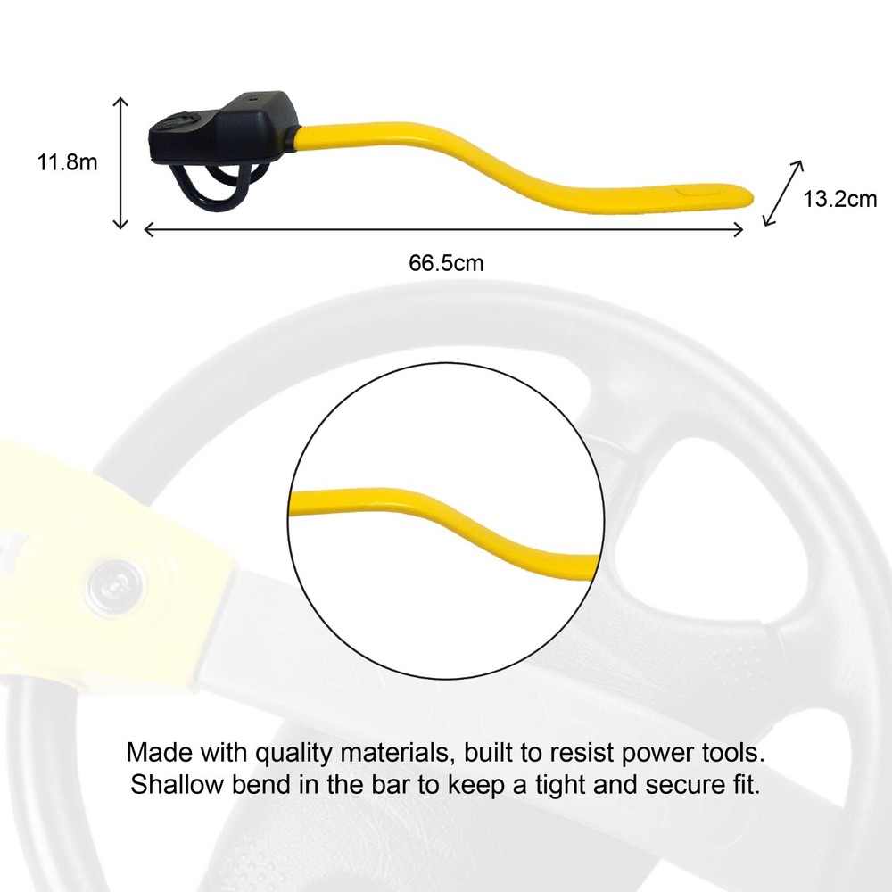 Stoplock PRO Steering Wheel Lock Recommended for Ford Focus RS 2011 Onwards