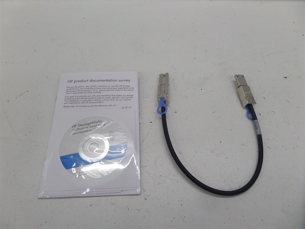 HP StorageWorks 70 Modular Smart Array CD w/ Mini SAS Cable 407344-001