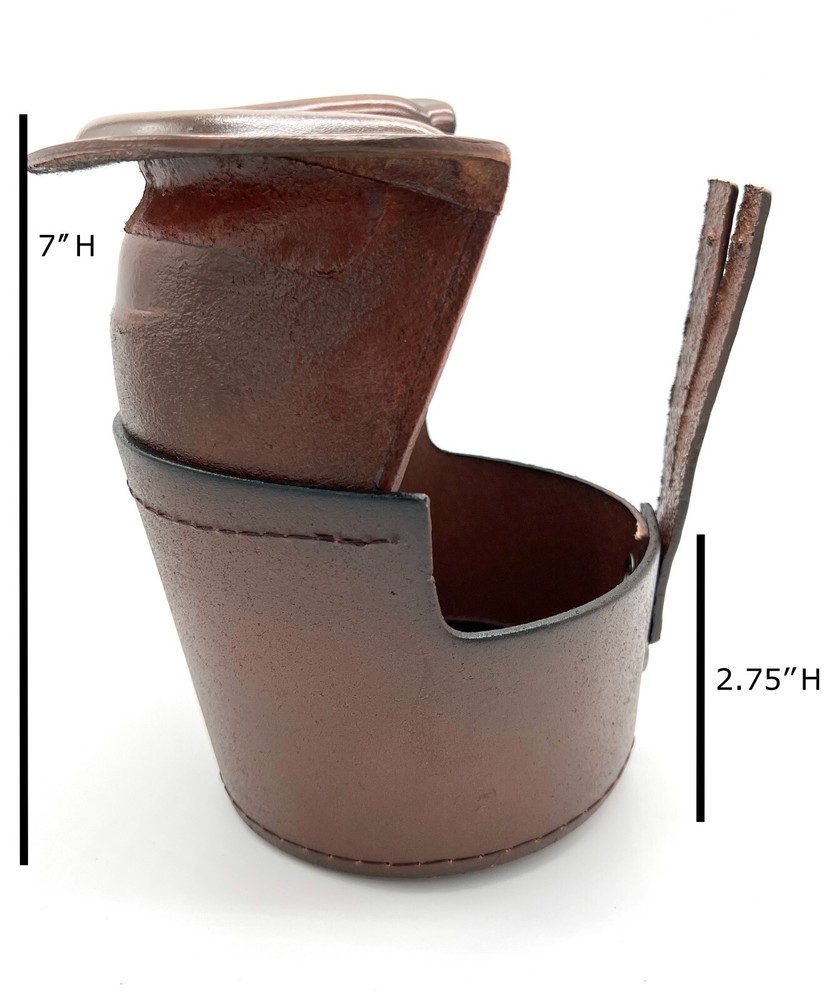 6pcs Leather Billiard Pool Table Pockets Drop Pockets Durable Replacement BROWN