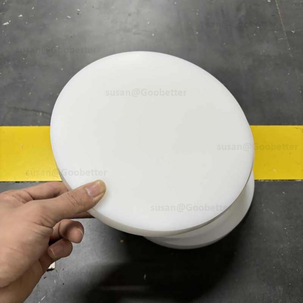 Circles Cut Disc Circles Round White PP Plastic Custom Sizes Available 20-350mm