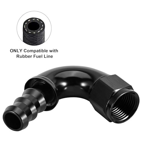 Push Lock Fitting One Piece Full Flow Hose End 10AN 120 Degree