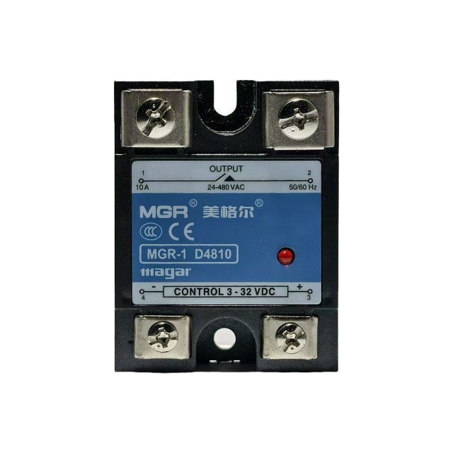 D4810 Solid State Relay 10A Single Phase Solid State Relay DC to AC SSR, 3-32V DC