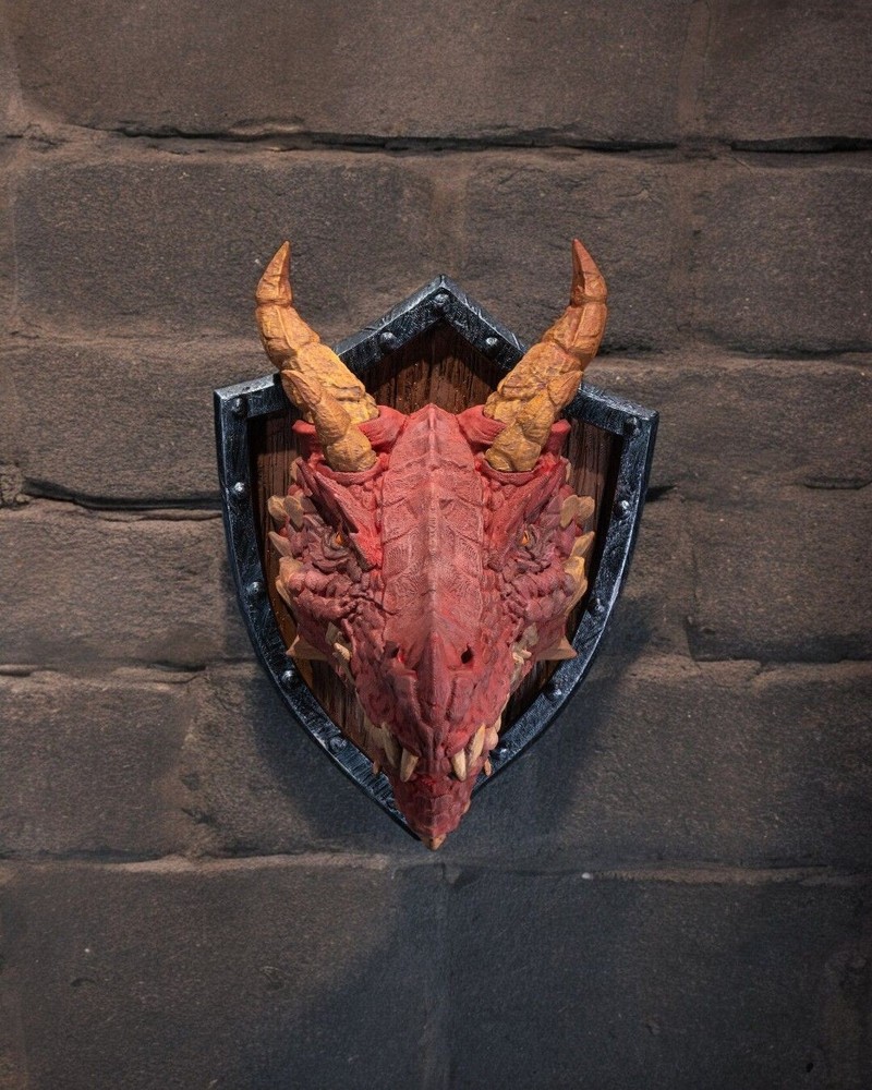 True Dragon Trophy Wallmount - 3D Printed