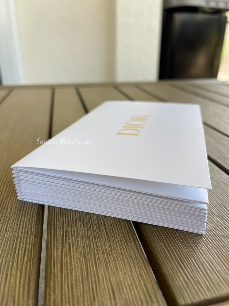 Authentic Dior White/Gold Envelope (10 Pack)