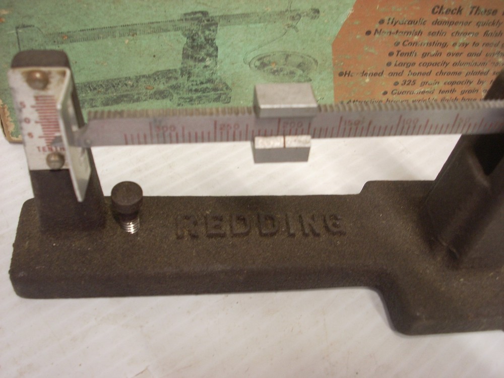 Redding Powder & Bullet Scale 325 grain capacity by Tenths Over Under Indicator