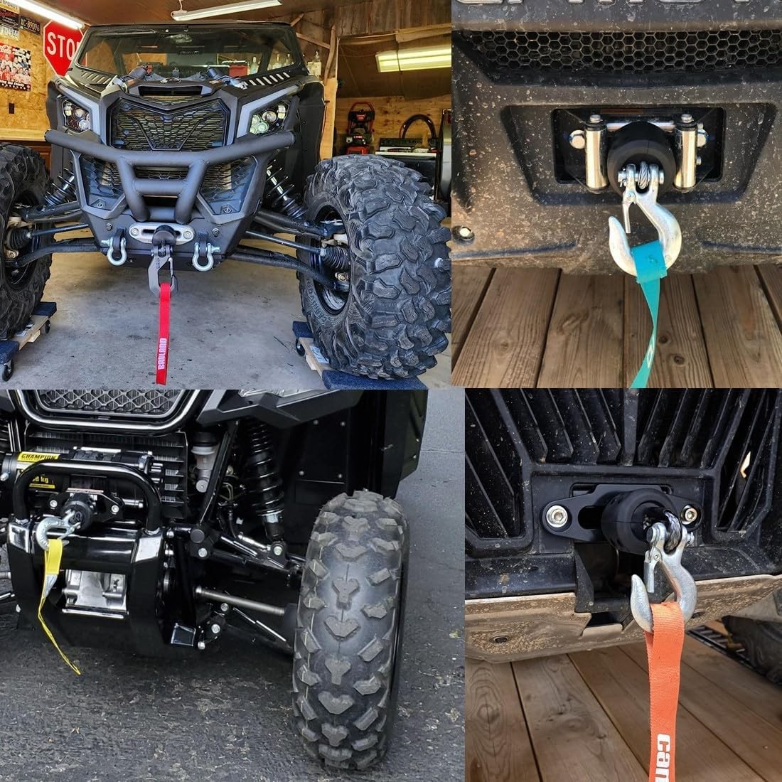 Winch Stopper Stop Rubber Heavy Duty Cable Line Waterproof Rope Hook ATV UTV