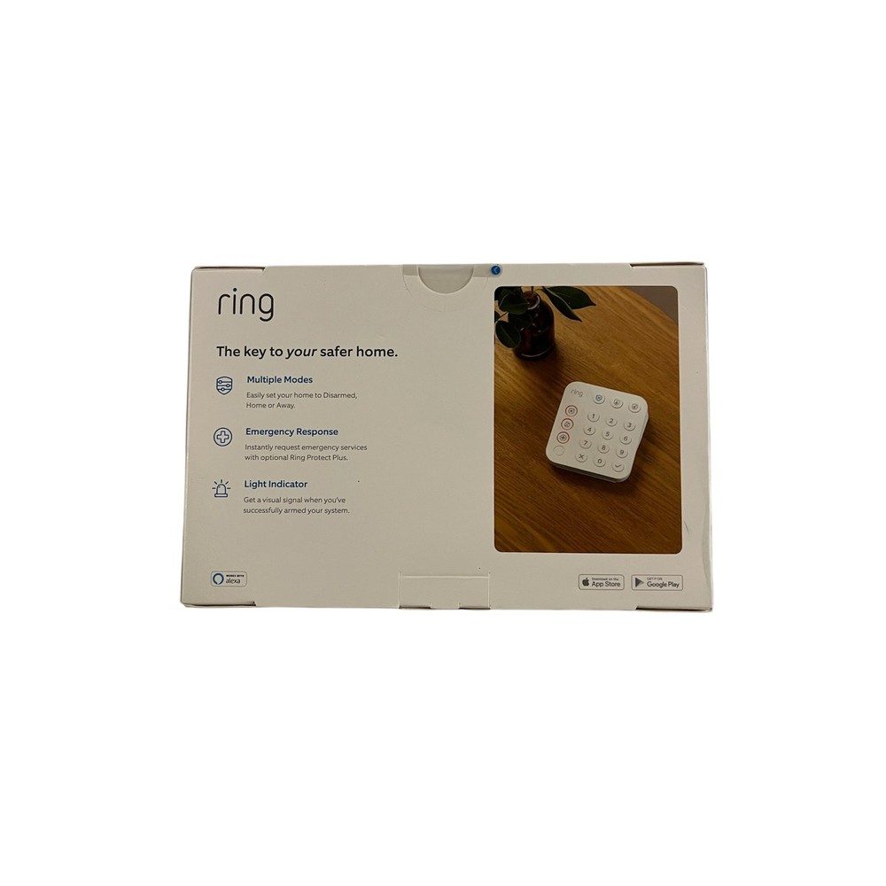 Ring Alarm Keypad (2nd Gen) with Adapter - White - New