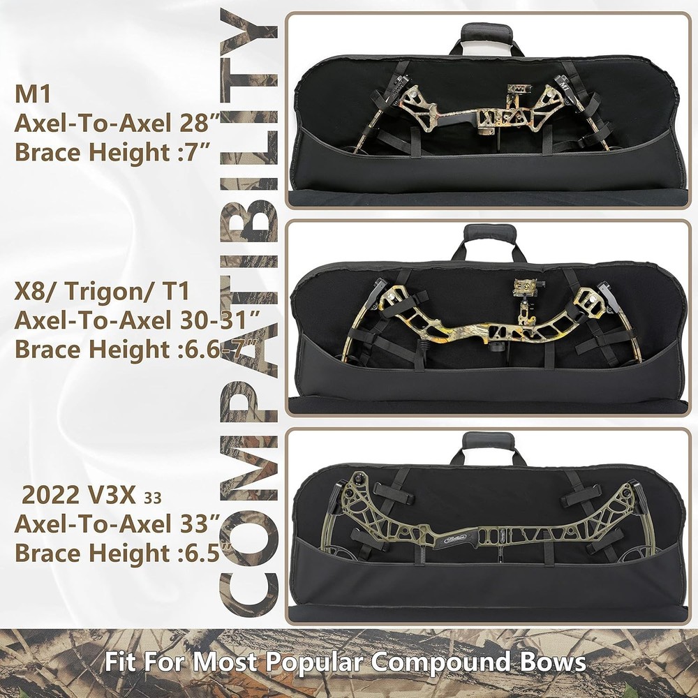 Compound Bow Case with Molle System - Neoprene Bow String Protection & ...