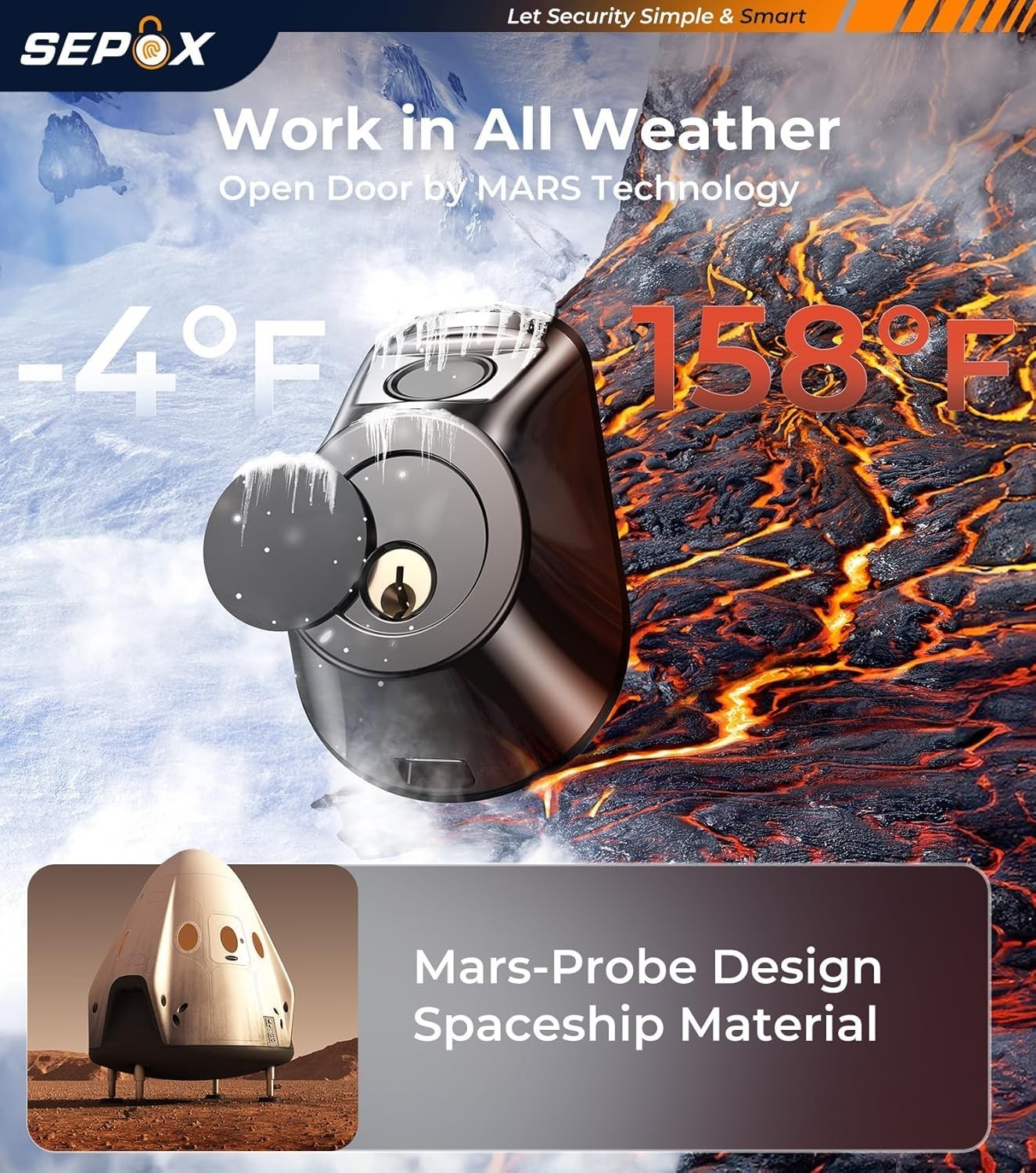 Satin Nickel Smart Deadbolt Door Lock,Auto Lock,Reversible Left Right for Home,b