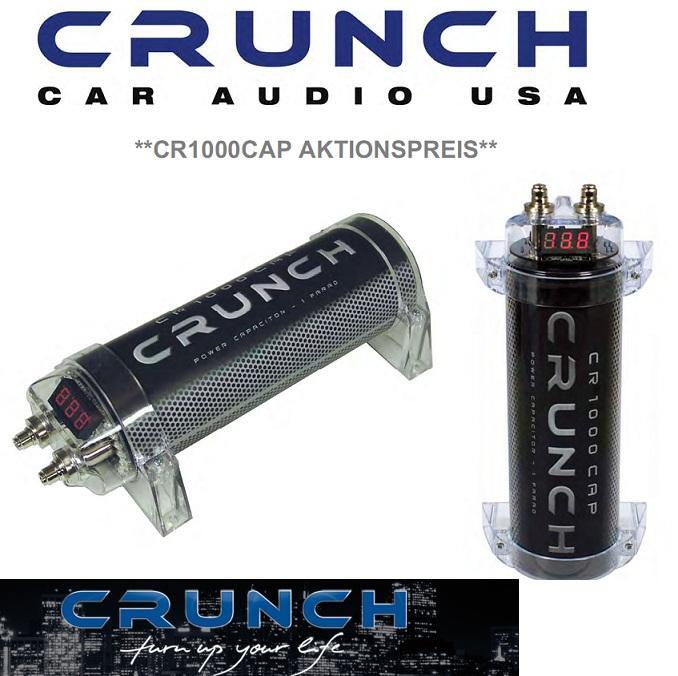 Crunch CR-1000CAP 1 Farad Buffer Capacitor Capacitor Powercap 1 Farad