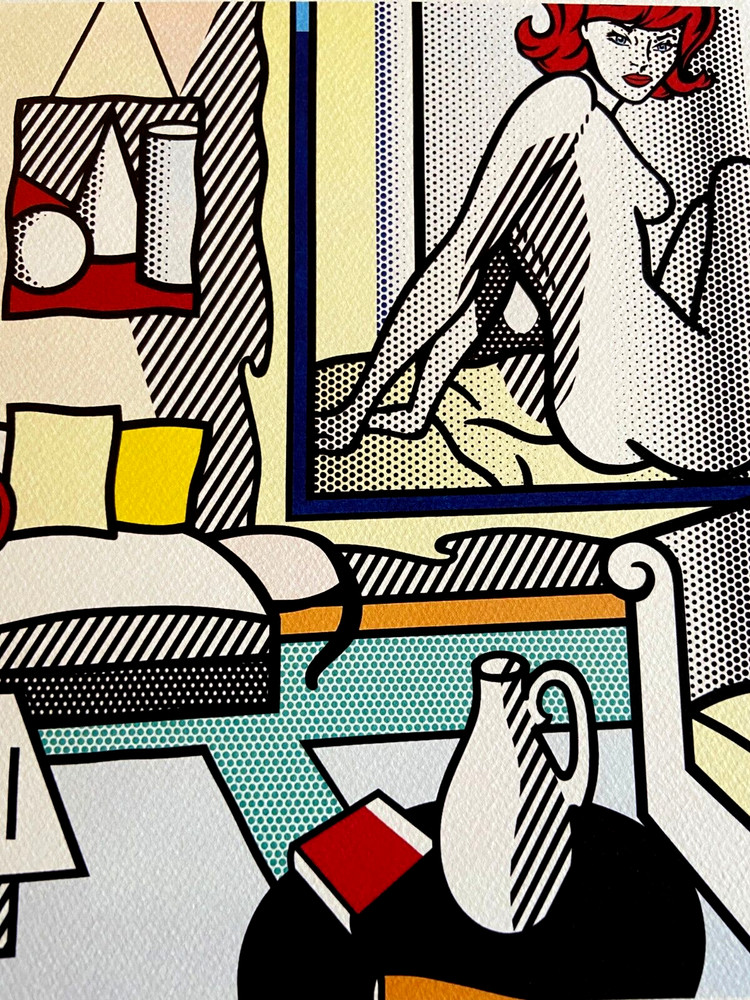 Roy Lichtenstein Lithograph Original Signed Numbered (Jasper Johns)