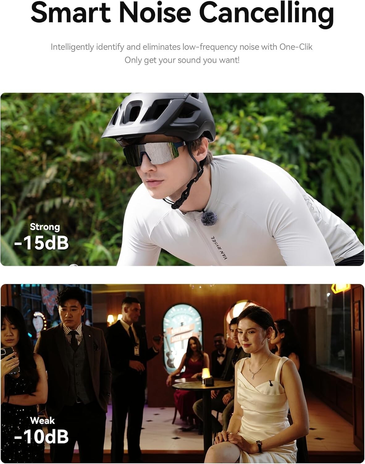 Hollyland Lark M2S Mini Combo (Camera RX+Type-C RX) Wireless Lavalier Microphone