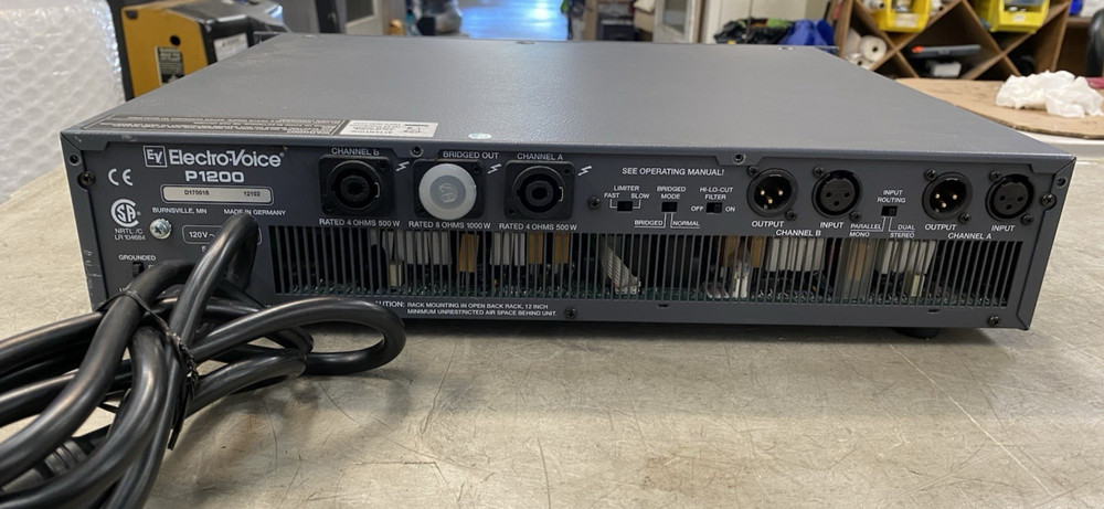 Electro-Voice P1200 Precision Power Amplifier - FOR REPAIR