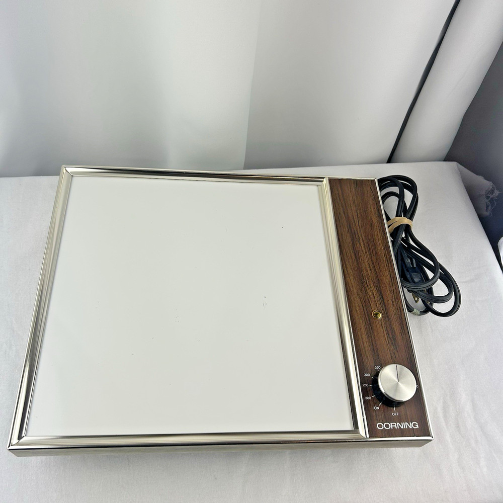 Corning The Electromatics Table Range Warming Plate Model E-1310 Vintage 1976