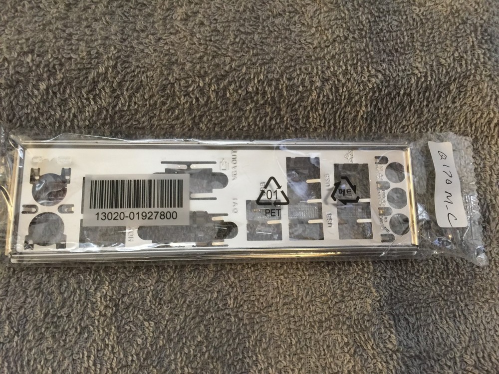 ASUS Q170M C IO SHIELD BACK PLATE , original