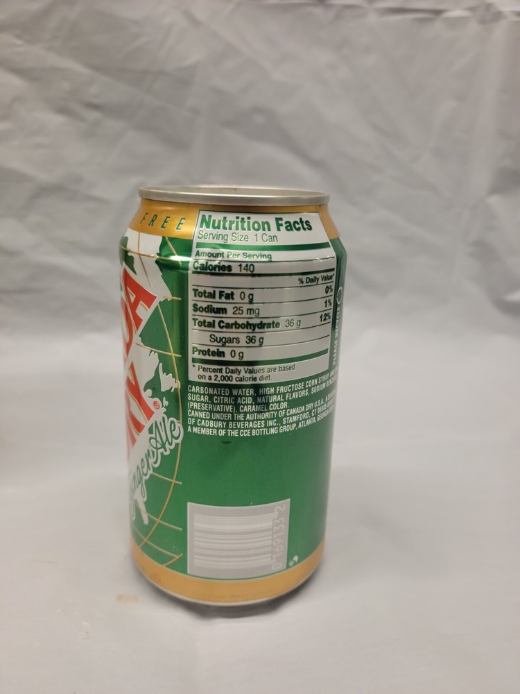 Vintage STASH CAN SECURITY BOX Canada Dry Ginger Ale # 6002