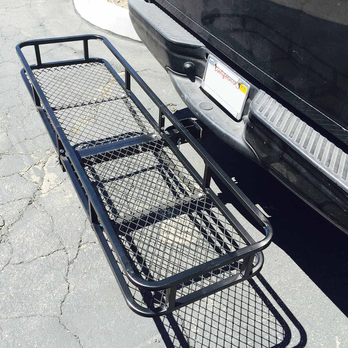 For 2" Car SUV Truck Folding Hitch Mount Cargo Carrier Rack 650lb Luggage Basket