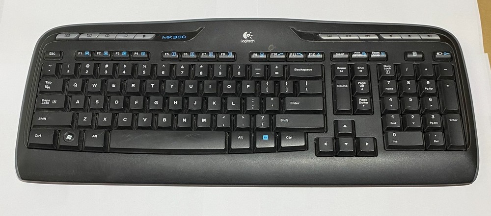 Logitech MK300 Wireless Keyboard No Receiver Untested