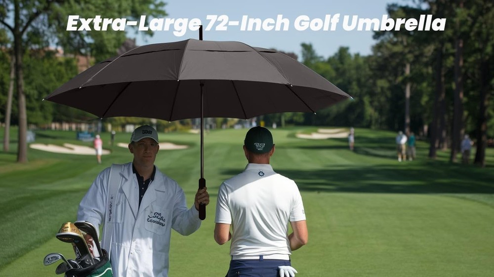 Extra Large Golf Umbrella - 62 Inch Automatic Open Windproof & Waterproof Design
