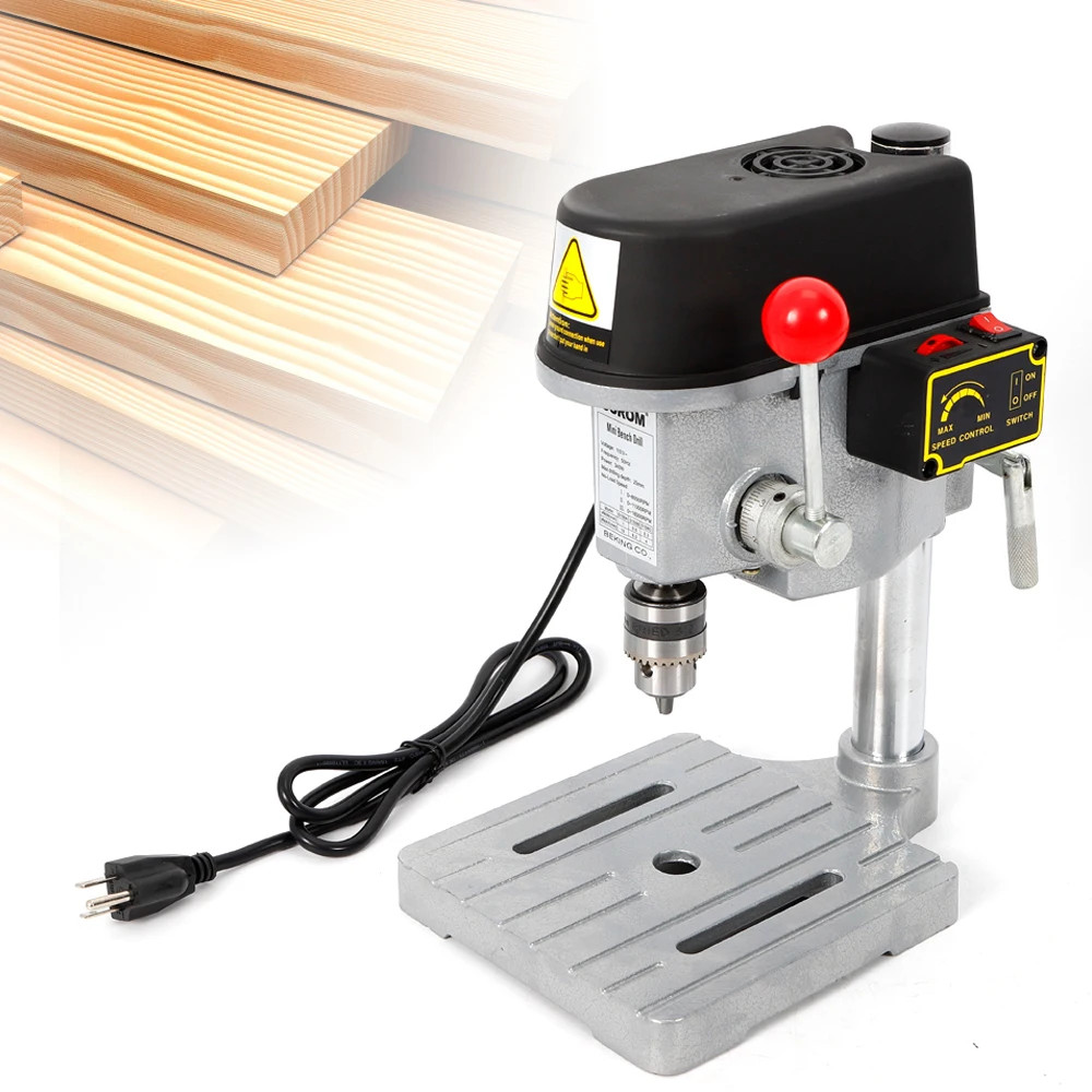 High Speed Mini Drilling Machine 340w Drilling Chuck 1-10mm Bench Machine Table