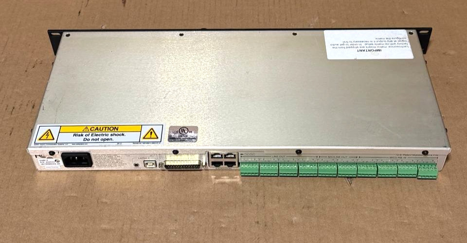 LECTROSONICS INC DM812 DIGITAL AUTOMATIC MATRIX MIXER + DSP