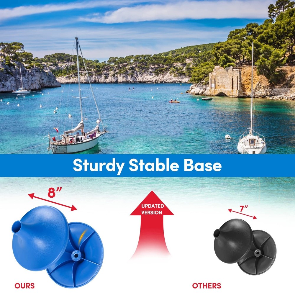 Boat Cover Support Poles 2 Pack,Height Adjustable Boat Cover Support System w...