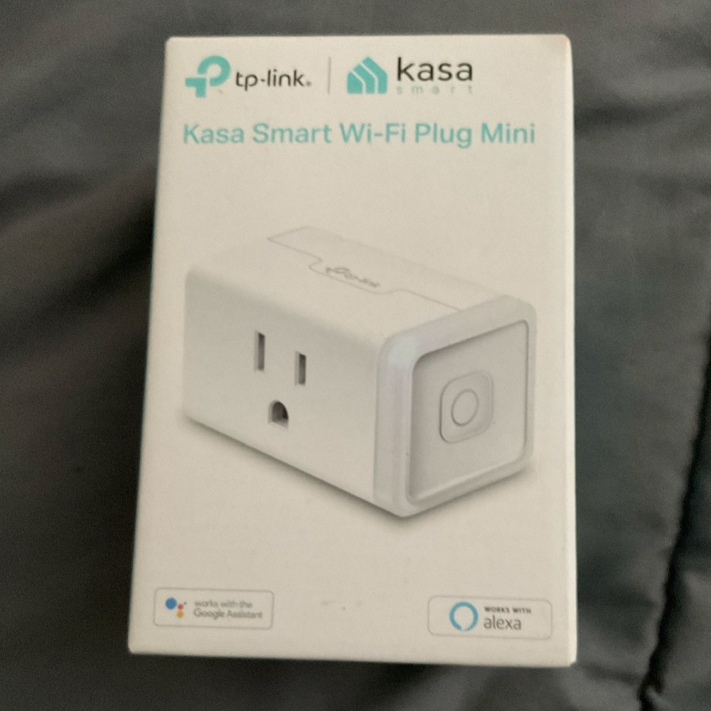 TP-LINK Kasa Smart Wi-Fi Plug Mini HS105, Alexa Google Assistant, App-Controlled