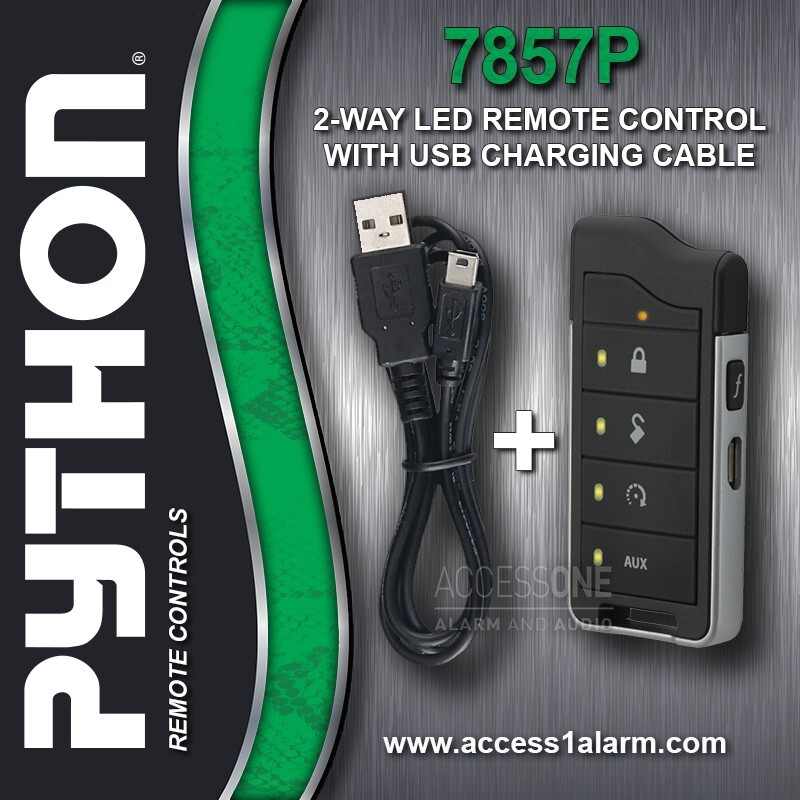 Python 7857P 2-Way LED Remote Control With USB Charger and Manual For The 4606P