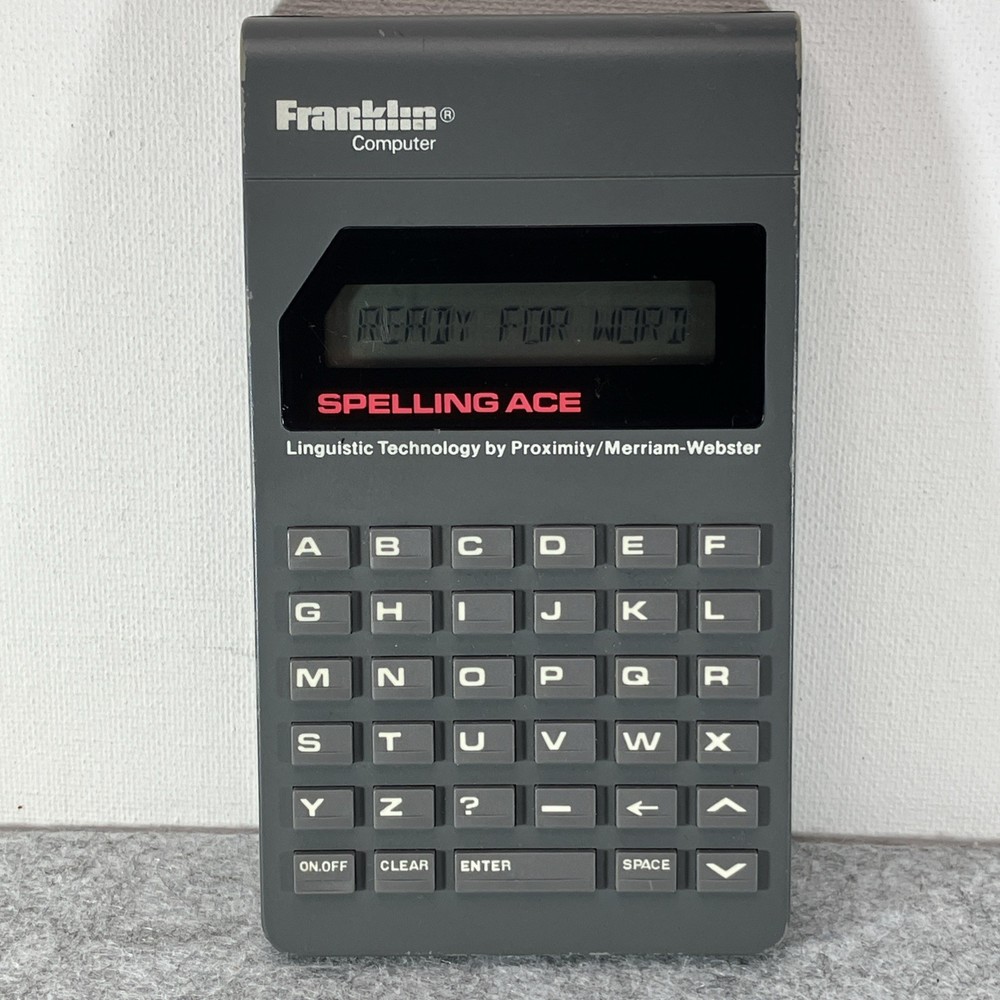Franklin Computer Corporation Spelling Ace: Model PS-99 Electronic Handheld