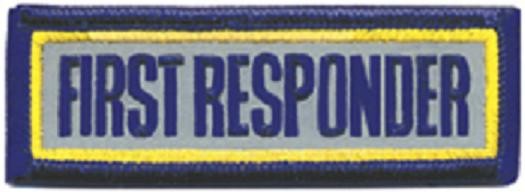 First Responder Breast Patch 3x1 -reflective