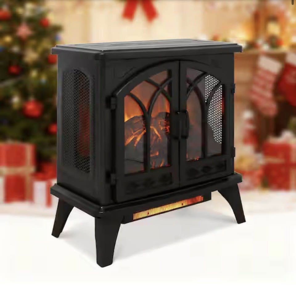 24" Electric Fireplace Stove Heater 3D Sesslife