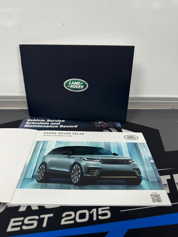 Range Rover Velar manual handbook quick reference guide 2020-2024 (2024)