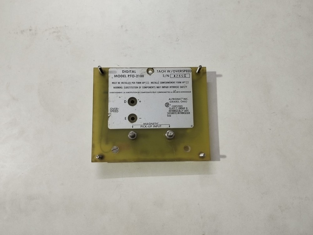ALTRONIC PTO-2100 DIGITAL TACHOMETER