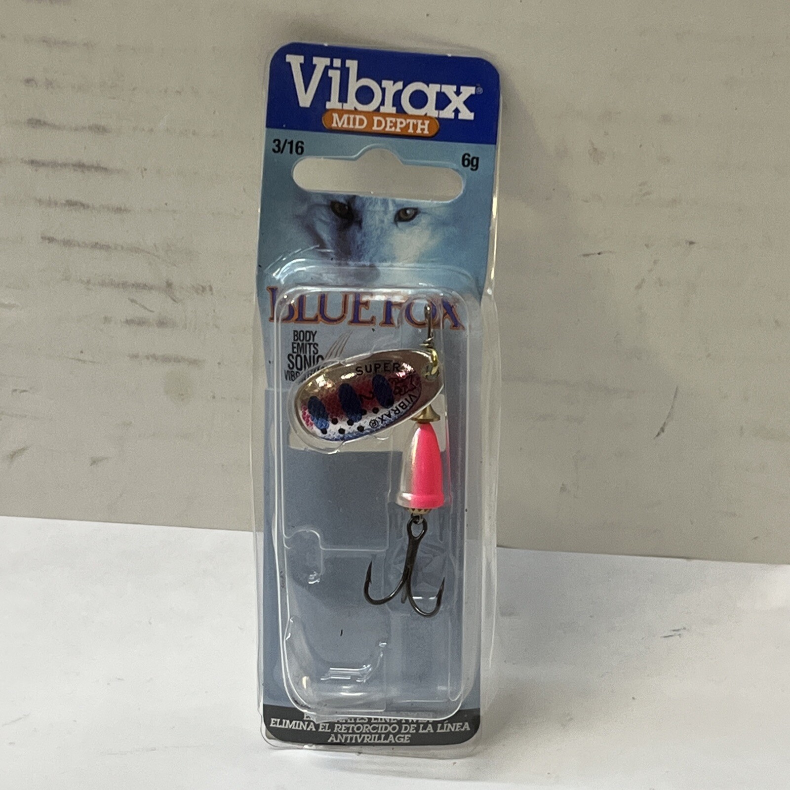 Blue Fox Classic Vibrax Painted 3/16 (Rainbow Trout,