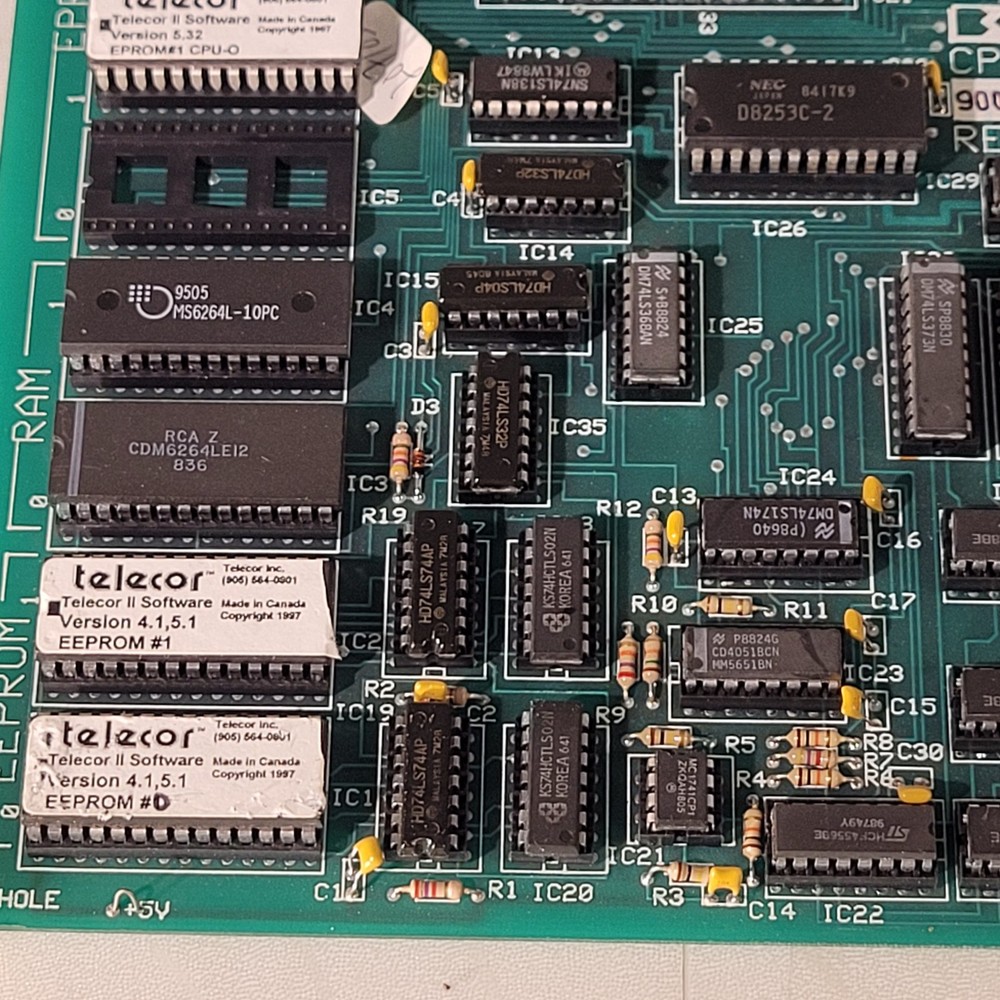 Telecor CPU-0 Rev 2 Plug In Module BCE Computer PCB Control Board