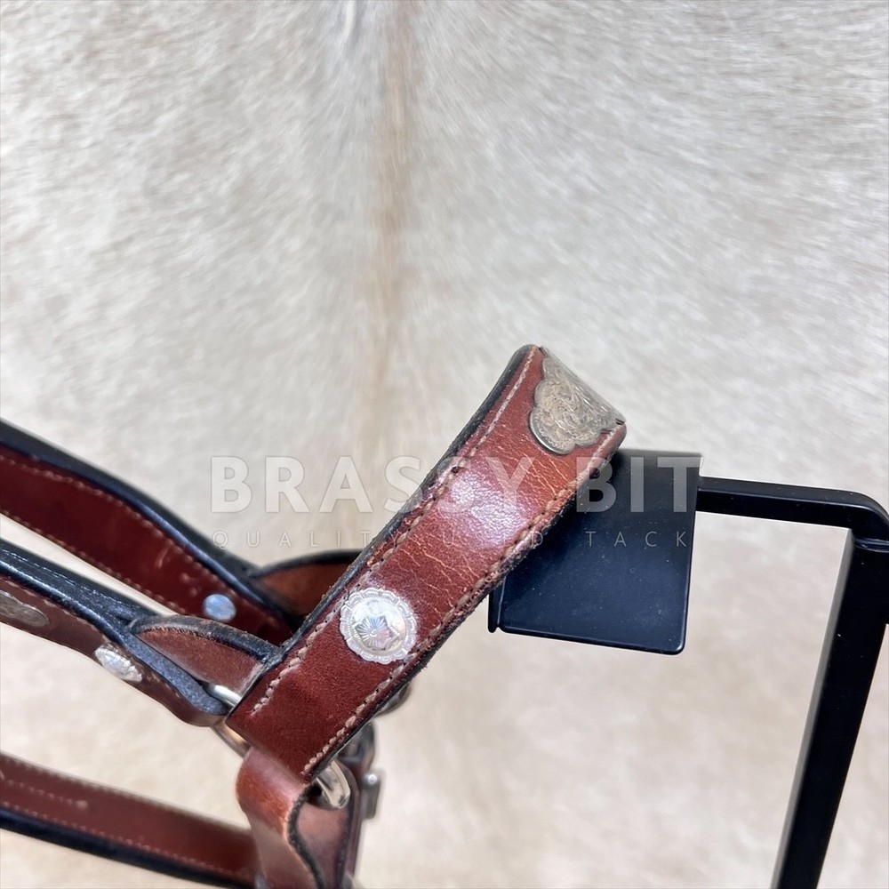 Large Yearling Vintage Silver Show Halter