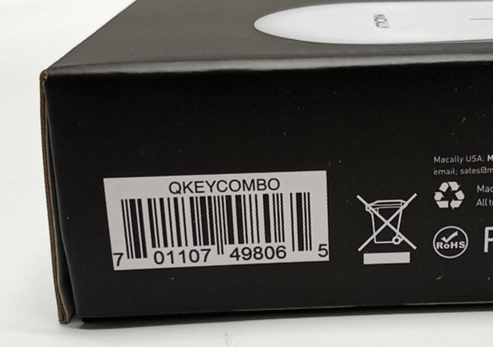 NEW SEALED Macally Full Size USB Keyboard & Mouse Combo for Mac N1901 C0