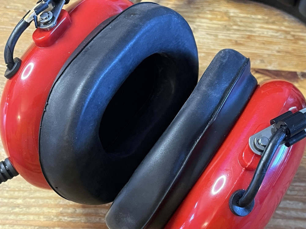R.E. Racing Electronics Headphones Headset NASCAR Red Untested