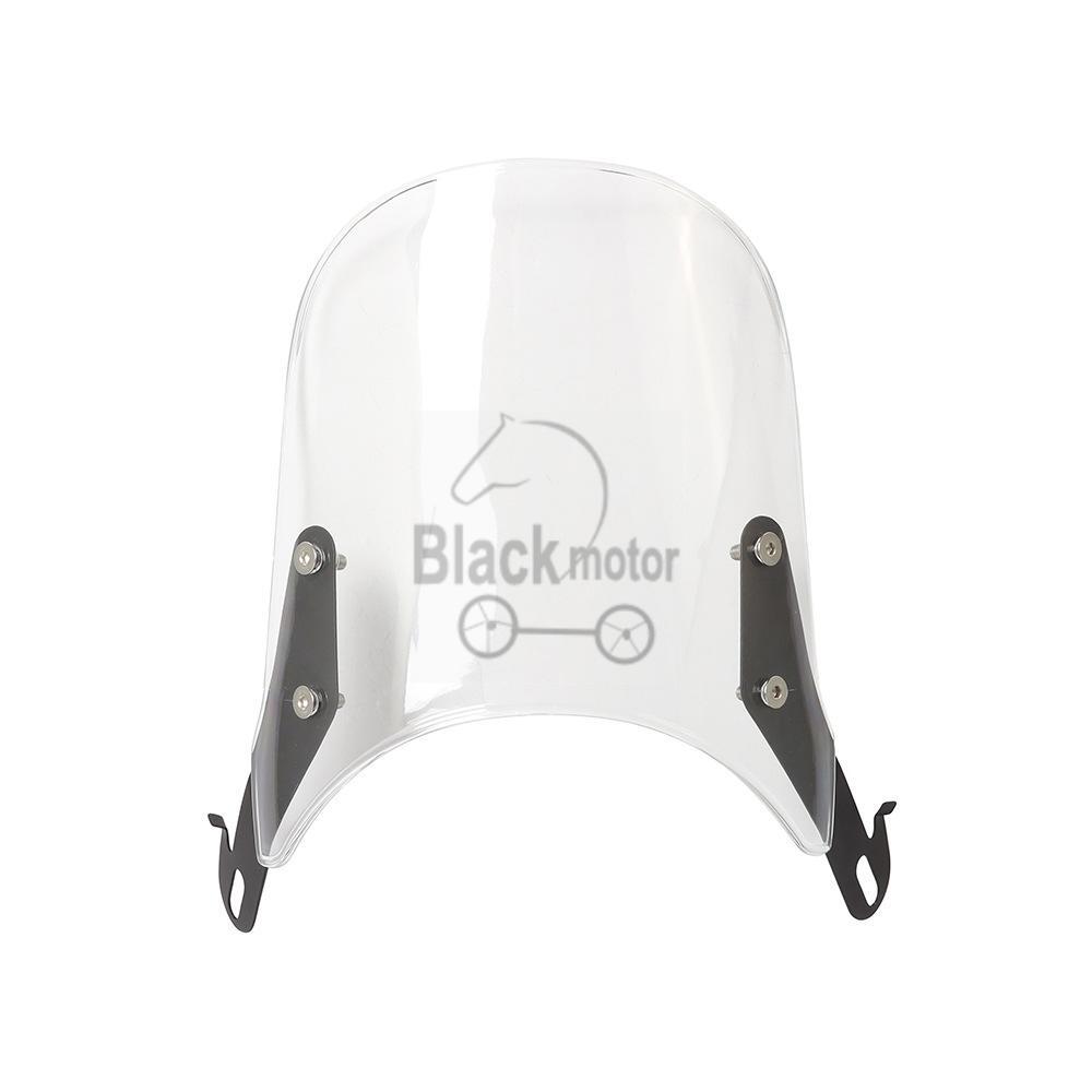 5"-7" Universal Round Headlight Motorcycle Clear Windshield Windscreen For Honda