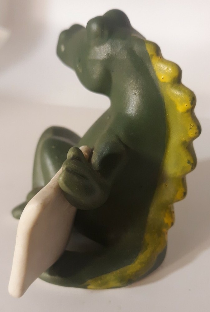 Whimsical No Dragin Allowed Ceramic Statue Figurine Dragon Taiwan