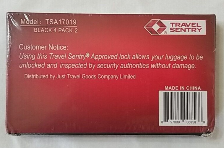 4 Black Forge TSA Luggage Lock Locks Combination Lock TSA17019 4 Digit Combo