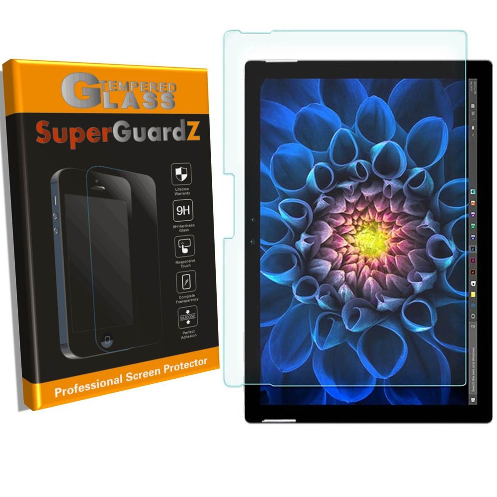 SuperGuardZ® Tempered Glass Screen Protector Guard For Microsoft surface Pro 4