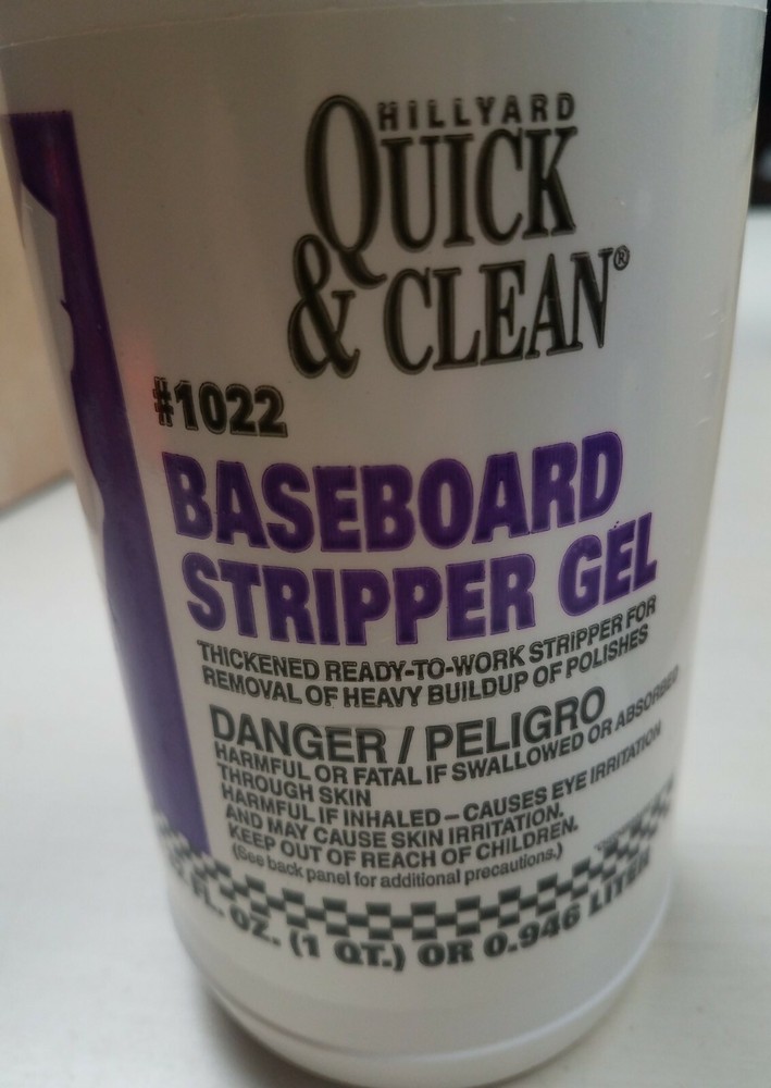 HILLYARD Quick & Clean #1022 Baseboard Stripper Gel 1qt