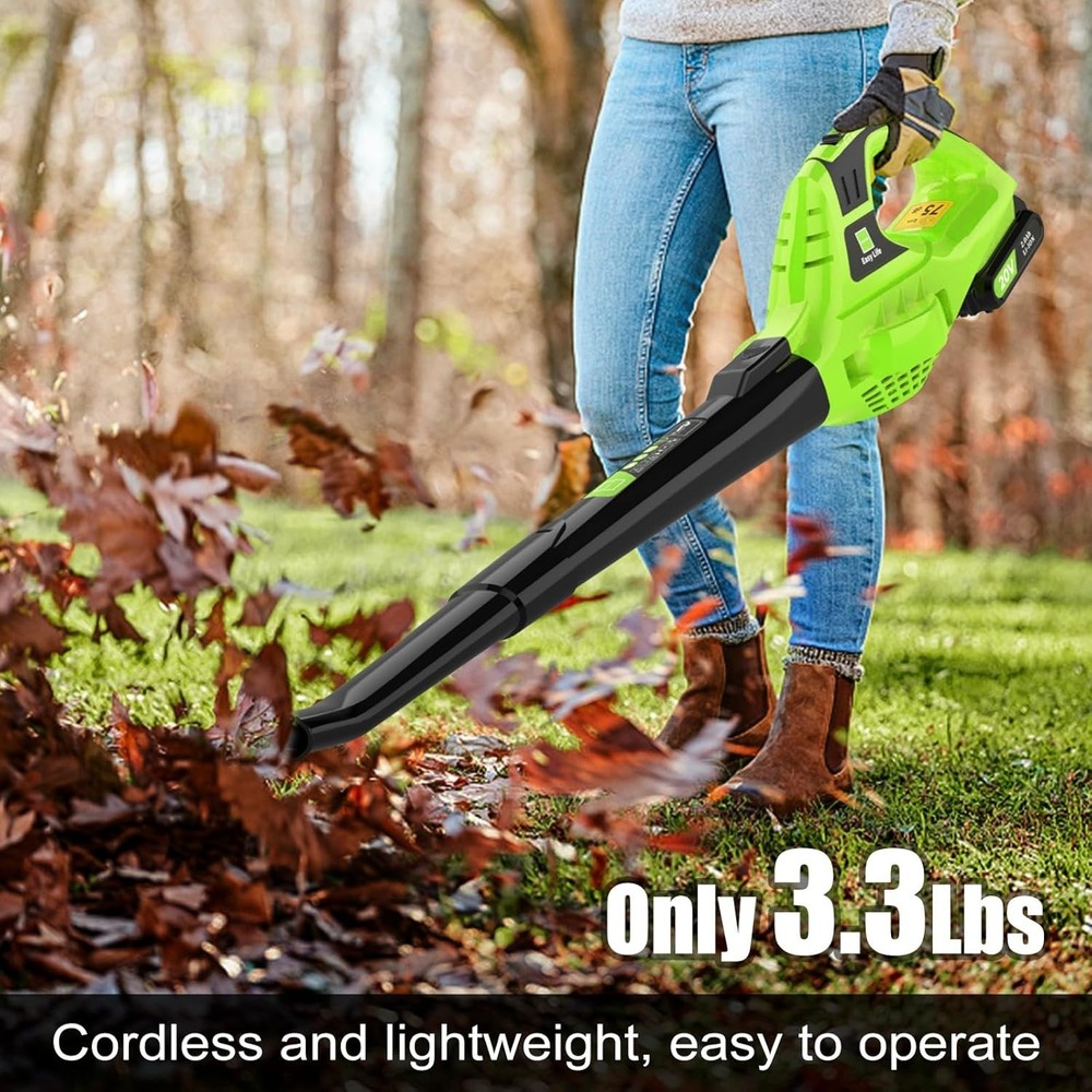 21V Cordless Leaf Blower - Handheld & Lightweight for Effortless Yard Cleanup