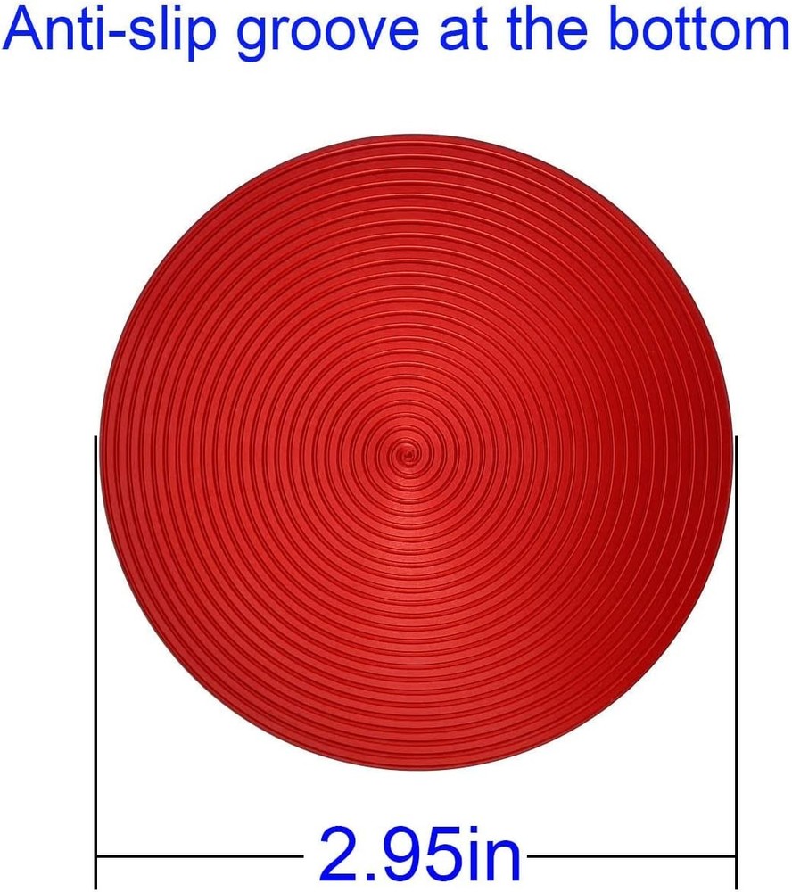 Jack Pad Slotted - Universal Magnetic, Frame Rail Protector 75mm-red