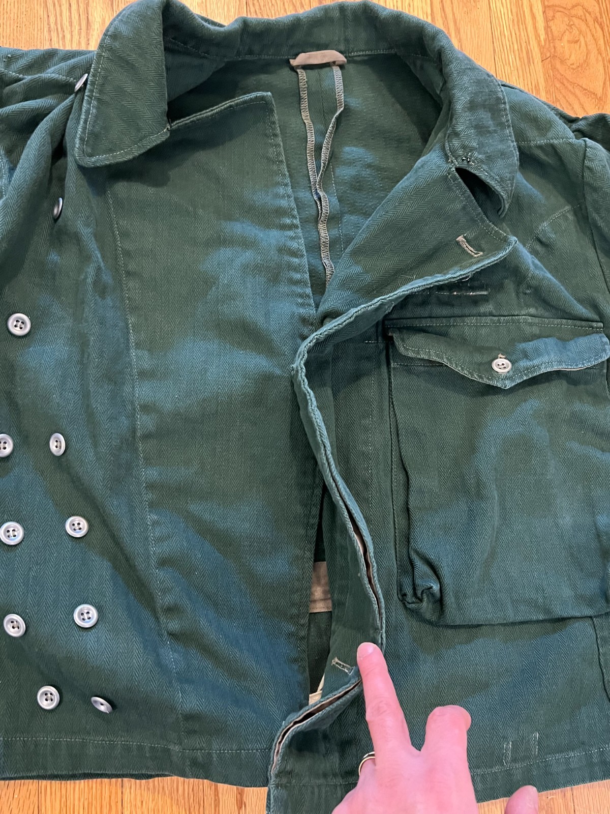 WWII German Heer Panzer Summer Wrap Large/XL Green Cotton Twill Reproduction?