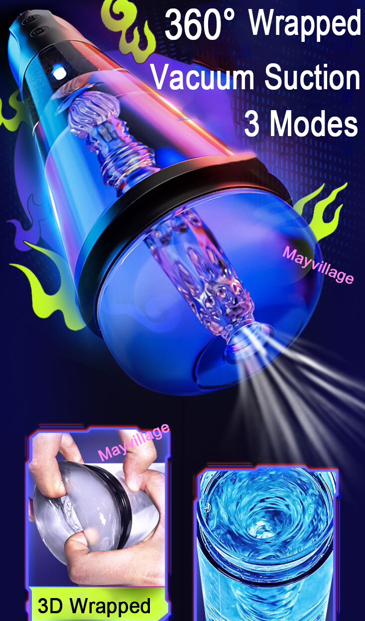 Penis Vacuum Sucking Pump Enhancer Male Masturbaters Enlarger Growth Cup Stroker